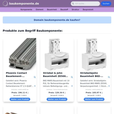 Screenshot baukomponente.de