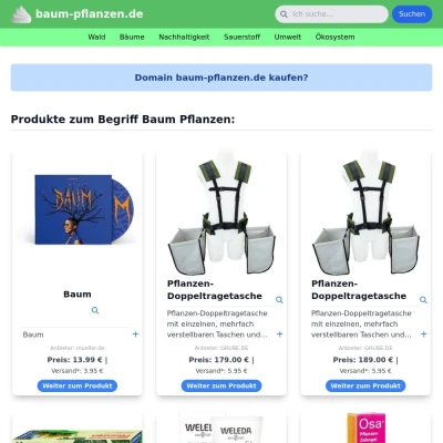 Screenshot baum-pflanzen.de