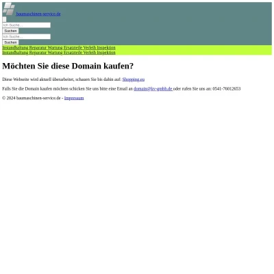 Screenshot baumaschinen-service.de