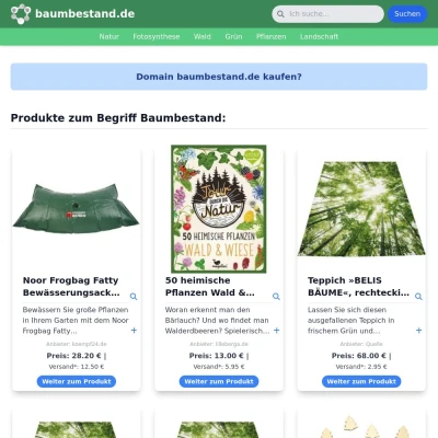 Screenshot baumbestand.de