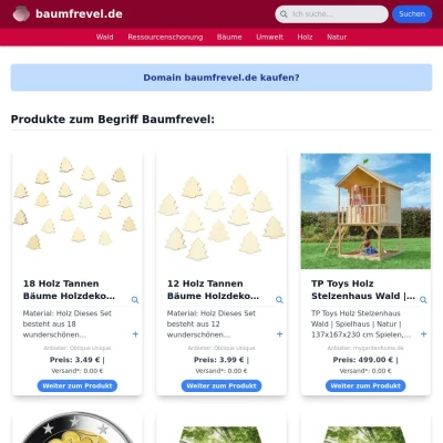 Screenshot baumfrevel.de