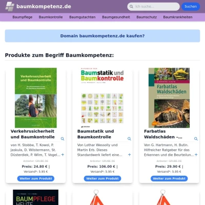 Screenshot baumkompetenz.de