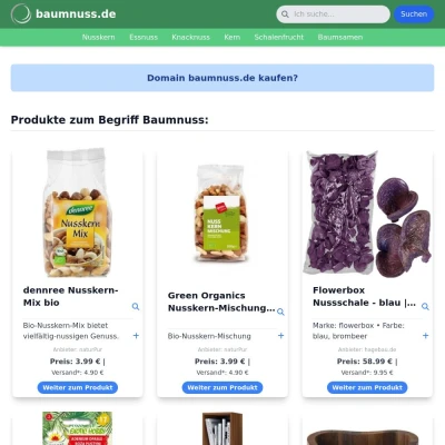 Screenshot baumnuss.de