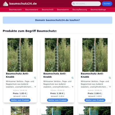 Screenshot baumschutz24.de