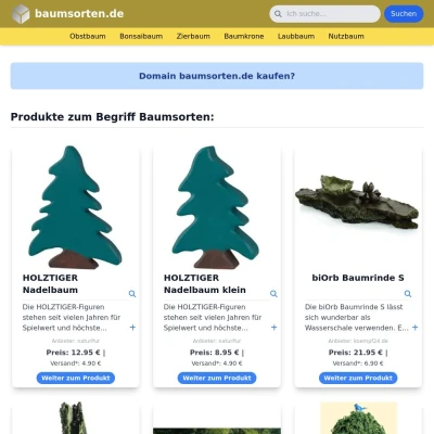 Screenshot baumsorten.de