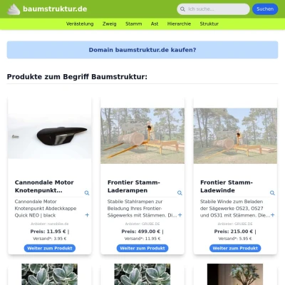 Screenshot baumstruktur.de