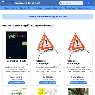 Screenshot baumveredelung.de