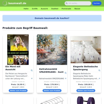 Screenshot baumwall.de