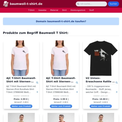 Screenshot baumwoll-t-shirt.de