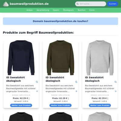 Screenshot baumwollproduktion.de