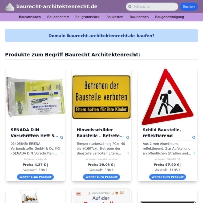 Screenshot baurecht-architektenrecht.de