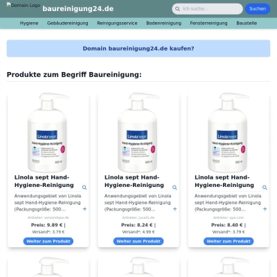 Screenshot baureinigung24.de