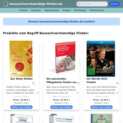 Screenshot bausachverstaendige-finden.de