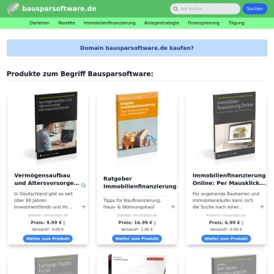 Screenshot bausparsoftware.de