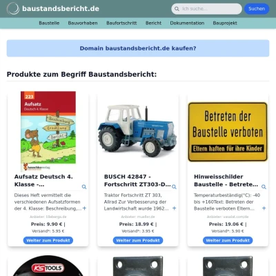 Screenshot baustandsbericht.de