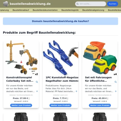 Screenshot baustellenabwicklung.de