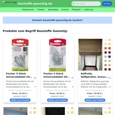 Screenshot baustoffe-guenstig.de