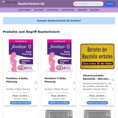 Screenshot bautechnisch.de