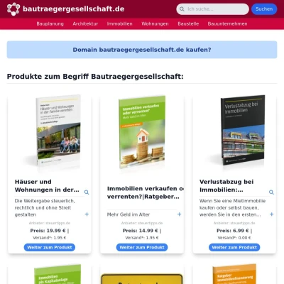 Screenshot bautraegergesellschaft.de