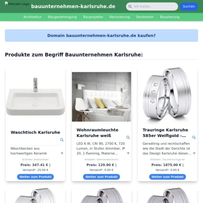 Screenshot bauunternehmen-karlsruhe.de