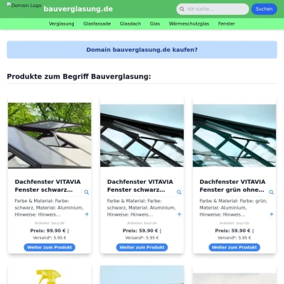 Screenshot bauverglasung.de