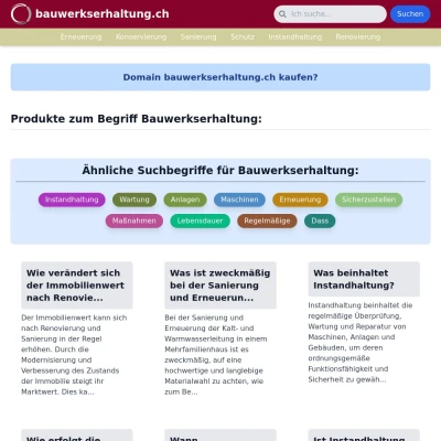 Screenshot bauwerkserhaltung.ch