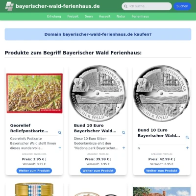 Screenshot bayerischer-wald-ferienhaus.de