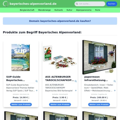 Screenshot bayerisches-alpenvorland.de