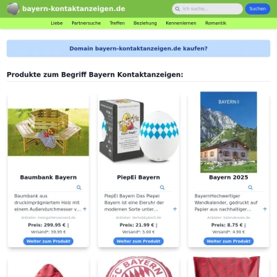Screenshot bayern-kontaktanzeigen.de
