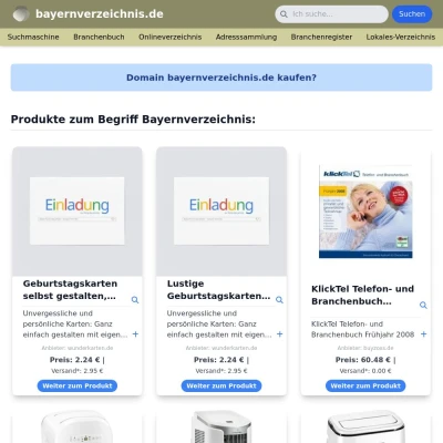 Screenshot bayernverzeichnis.de