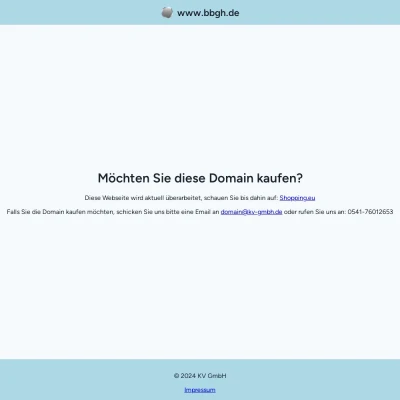 Screenshot bbgh.de