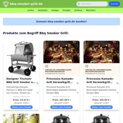 Screenshot bbq-smoker-grill.de