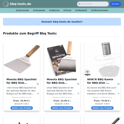 Screenshot bbq-tools.de