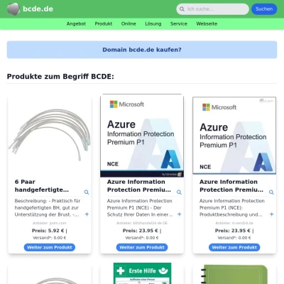 Screenshot bcde.de