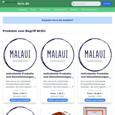 Screenshot bcrs.de