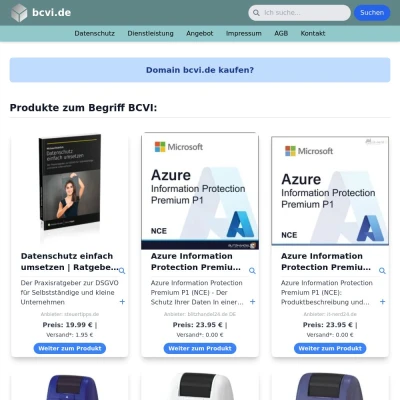 Screenshot bcvi.de