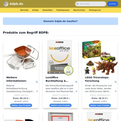 Screenshot bdpb.de