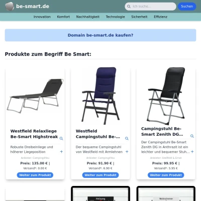 Screenshot be-smart.de