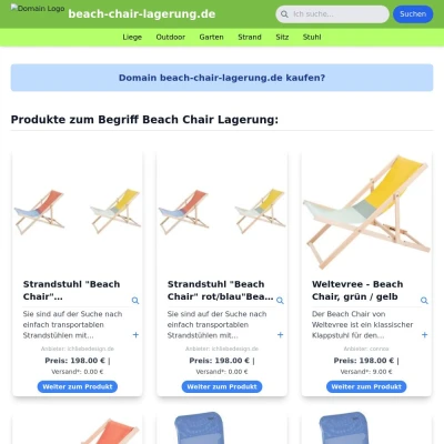 Screenshot beach-chair-lagerung.de