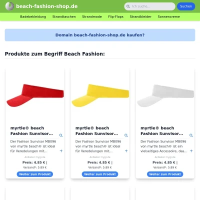 Screenshot beach-fashion-shop.de