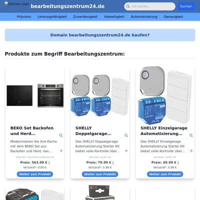 Screenshot bearbeitungszentrum24.de