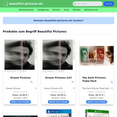 Screenshot beautiful-pictures.de