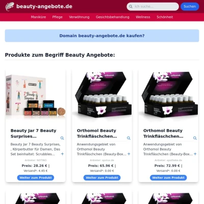 Screenshot beauty-angebote.de