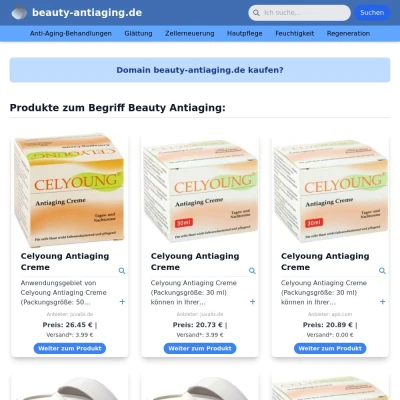 Screenshot beauty-antiaging.de