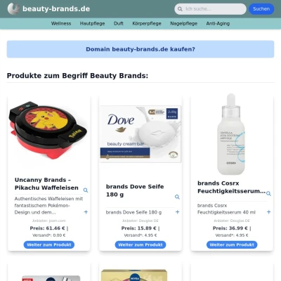 Screenshot beauty-brands.de