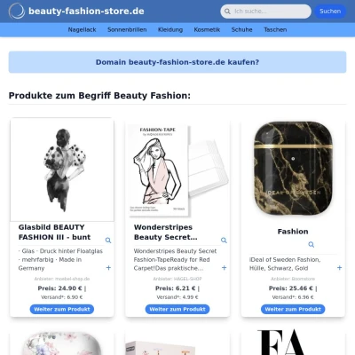 Screenshot beauty-fashion-store.de