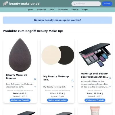 Screenshot beauty-make-up.de