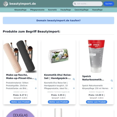 Screenshot beautyimport.de