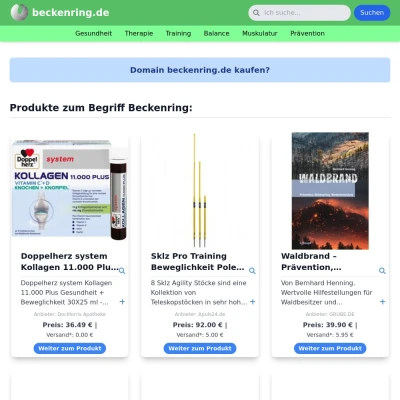 Screenshot beckenring.de