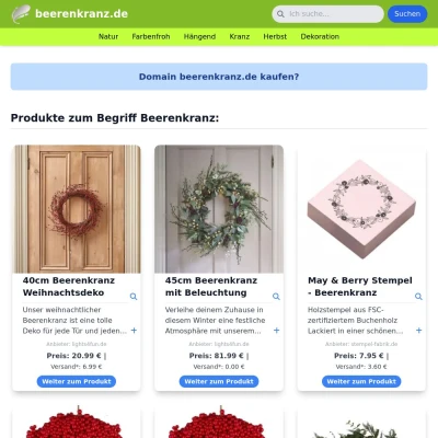 Screenshot beerenkranz.de